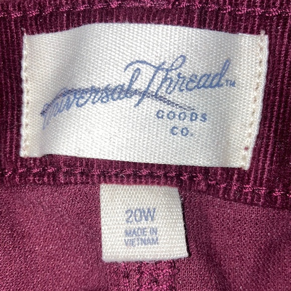 Universal Tread Corduroy Skinny Jeans   Size 20 - Picture 3 of 5